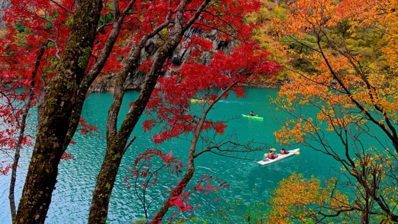 【松坪溝1日】湖光山色小九寨，醉美金秋紅漫山